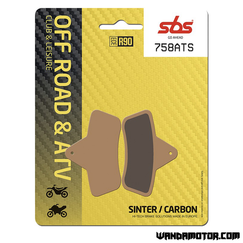 SBS brake pads rear 400-500